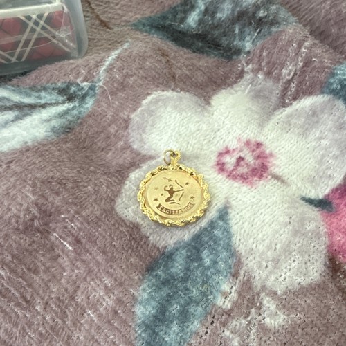 Sagittarius zodiac gold tone - gold,