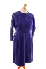 Abito Vintage Anni 40 50 Blu