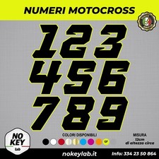 Adesivi NUMERO GARA Moto Cross