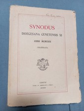Libro 1930 Sinodo Diocesano Ceneda Vittorio Veneto Treviso