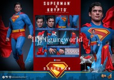 Hot Toys MMS812 1/6 Superman & Krypto 2025 Modellino Uomo da Collezione