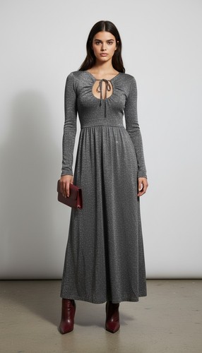 Abito lurex argento
