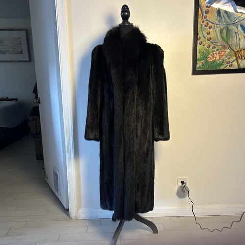Cappotto pelliccia visone nero