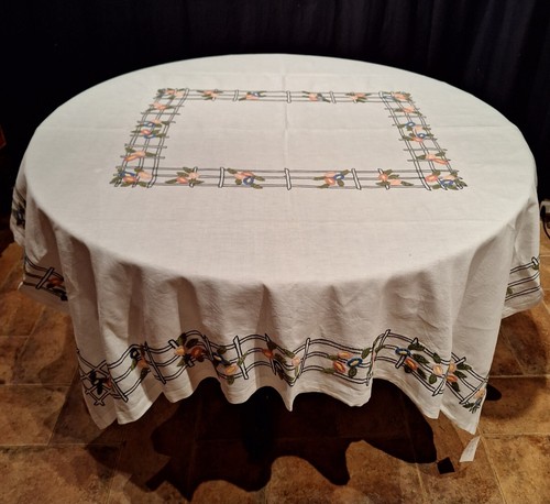 Antica tovaglia misto lino - tovaglia,