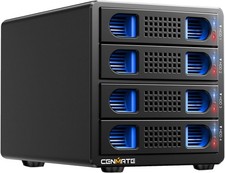 Case RAID 4 Baie, CENMATE Case Hard Disk 4 Baie - USB A/C 3.0＋eSATA