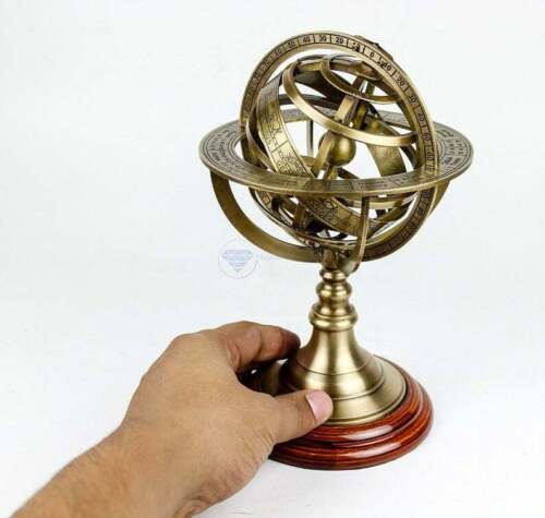 Sfera armillare ottone - in,