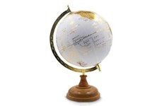 MAPPAMONDO GRANDE Legno Ottone