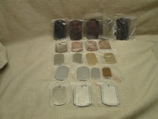 20 Metaza Impact Printer Dog Tag Pendant BLANKS! U Personalize / Custom Assorted