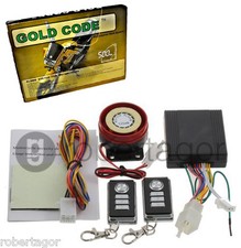 KIT ANTIFURTO MOTO SCOOTER CON 2 TELECOMANDI CENTRALIZZATO SIRENA 125 dB ALLARME