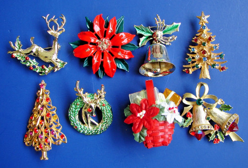 Lotto spille vintage albero - vintage,