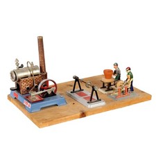 Modellino di Caldaia a Vapore Wilesco Vintage Ferro Germania Anni 80 Originale