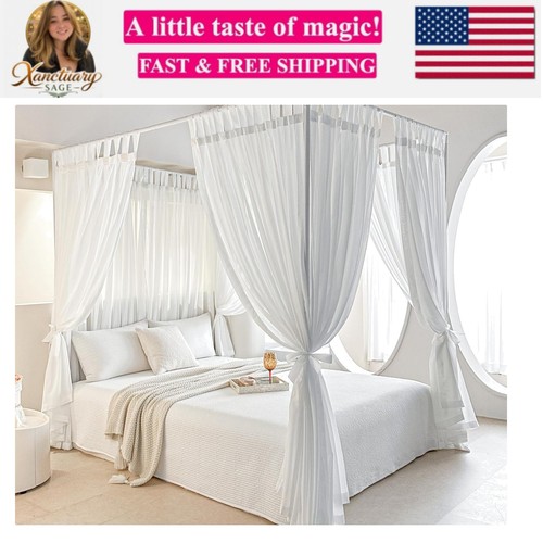 Letto baldacchino con - con, piano