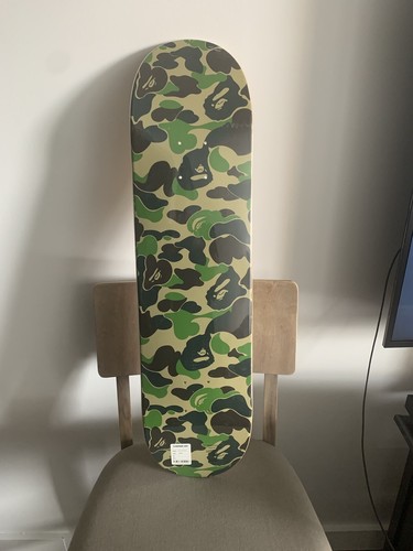 Bathing ape green camo skate - a,