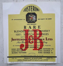 Etichetta da Collezione Originale Vintage J & B Rare Blended Scotch Whisky