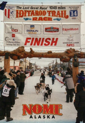 Iditarod trail race finish - trail,