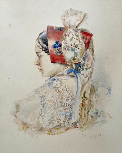 Profilo giovane donna - di,