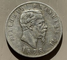 5 LIRE 1878 R ROMA SPL