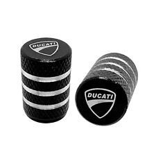 MF6837 Tappi Copri Valvola Ducati Universale Cerchio Ant/Post Alluminio CNC Nero