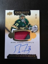 2023-24 La Coppa Marc-Andre Fleury Patch Autografo Approvazioni Reliquie 35/50