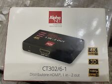 Decoder TvHDMI Doppio Distributore HDMI 1in - 2 out, 1080p@60Hz UHD@30Hz 4K@24Hz