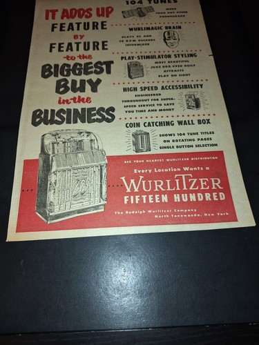 Wurlitzer fifteen hundred - wurlitzer,