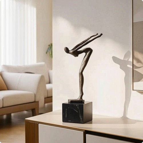 Scultura astratta bronzato - scultura,