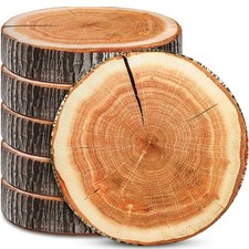 Unittype 6 Pcs Round Throw Pillow Wood Decorative Soft Circle Seating Tree St...