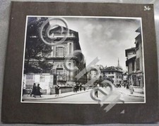 Fotografia d'epoca Milano via del centro zona Duomo mercatino anni '30