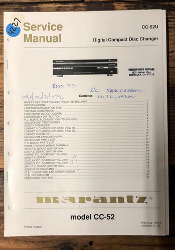Marantz 52u lettore - marantz,