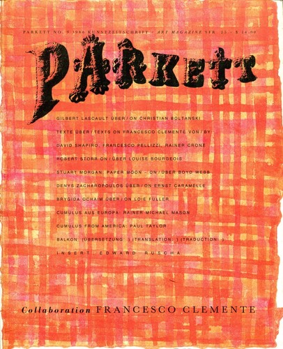 Parkett art magazine - magazine, n.