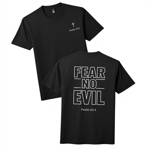 Shirt cristiana fear evil - cristiana,