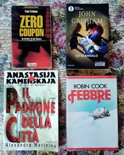 Lotto libri THRILLER NOIR John Grisham Lo scandalo Robin Cook Febbre  IN OFFERTA