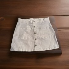 Minigonna bianca sottopiede