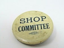 Shop Committee Pin Button