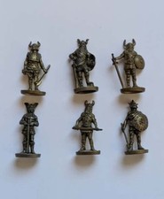 Kinder Metallfiguren VICHINGHI Lotto 6pz Soldatini Metallo Ferrero Vintage Asta