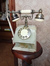 Telefono Vintage Anni 60 70 In Onice Verde Chiaro In Buone Condizioni 