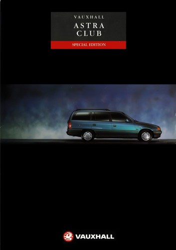Vauxhall astra club brochure - club,