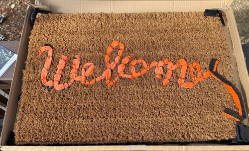Banksy welcome mat - banksy, zerbino