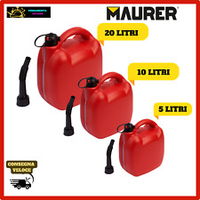 TANICA PER BENZINA GASOLIO OMOLOGATA CON BECCUCCIO 5 10 20 LITRI  CARBURANTE