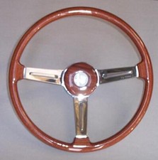 Volante in legno completo con tre razze per tutti tipi A.R. 105/115  e varie