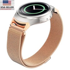 Cinturino orologio acciaio inox milanese + connettore per Samsung Gear S2 RM-720