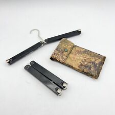 Appendiabiti portatile Gruccia vintage da viaggio Inglese Pieghevole Stampella