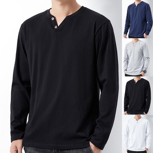 Shirt uomo scollo - v, manica