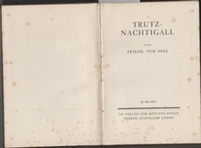 Trutz-Nachtigall. Friedr. von