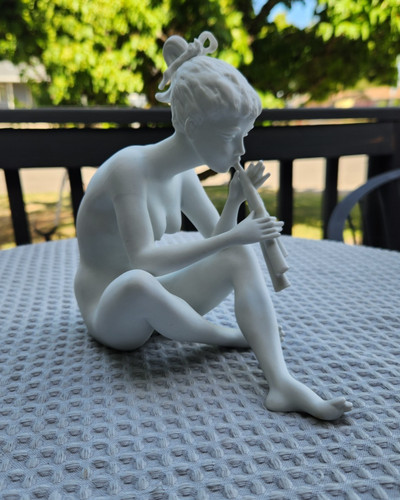 Statuina flauto ragazza - , donna