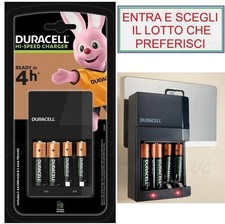 caricabatterie DURACELL + pile