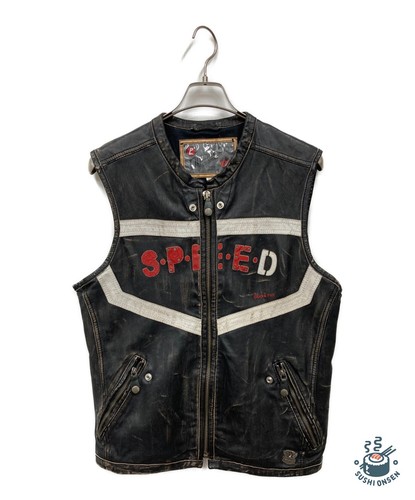 Gilet pelle diesel taglia l - in,