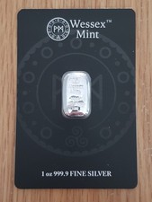 Lingotto argento 999 fine - lingotto, 999,9