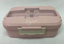 Cestino contenitore porta pranzo lunch box rosa per bambini 21x15x7 cm scuola