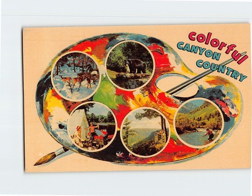 Cartolina saluti dal colorato - cartolina,